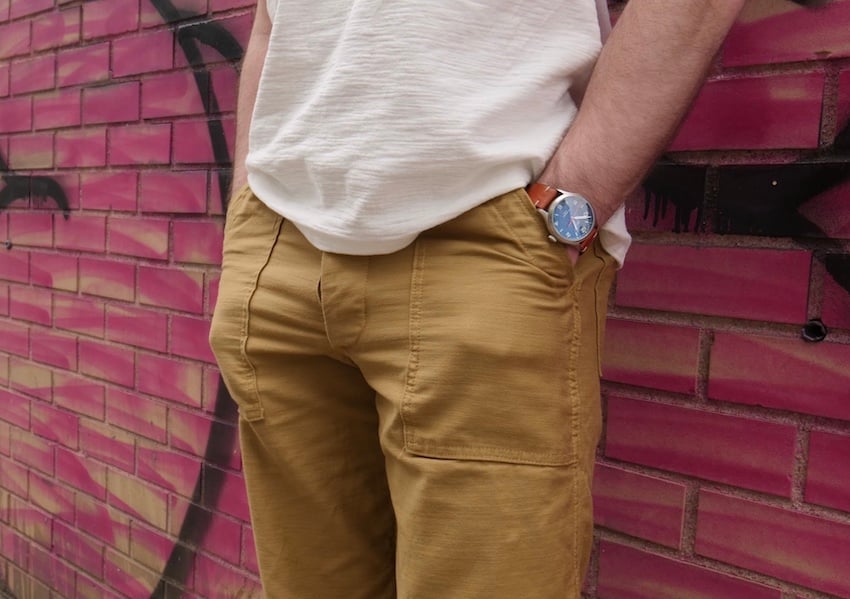 Fatigue pants patch pockets