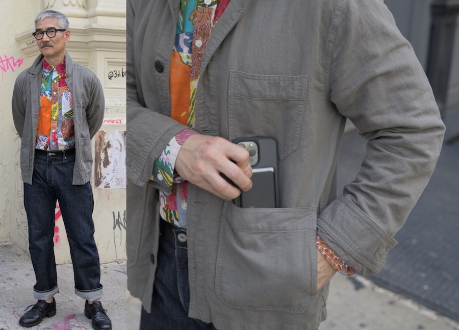 Flint tinder linen chore jacket