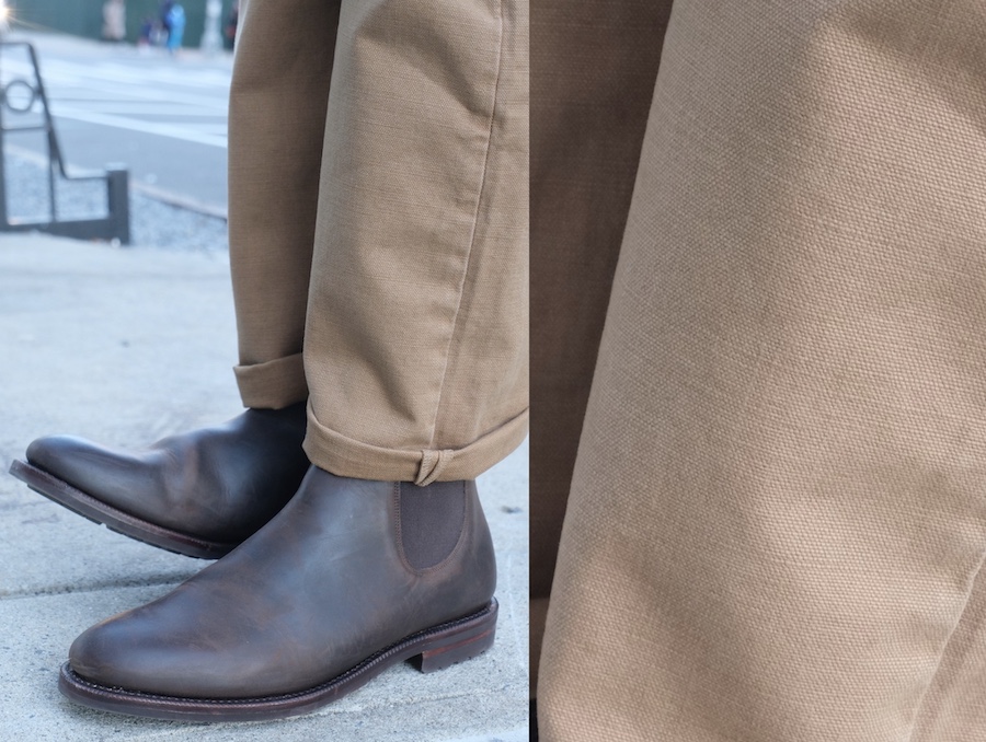 Freenote cloth canvas deck pant slub