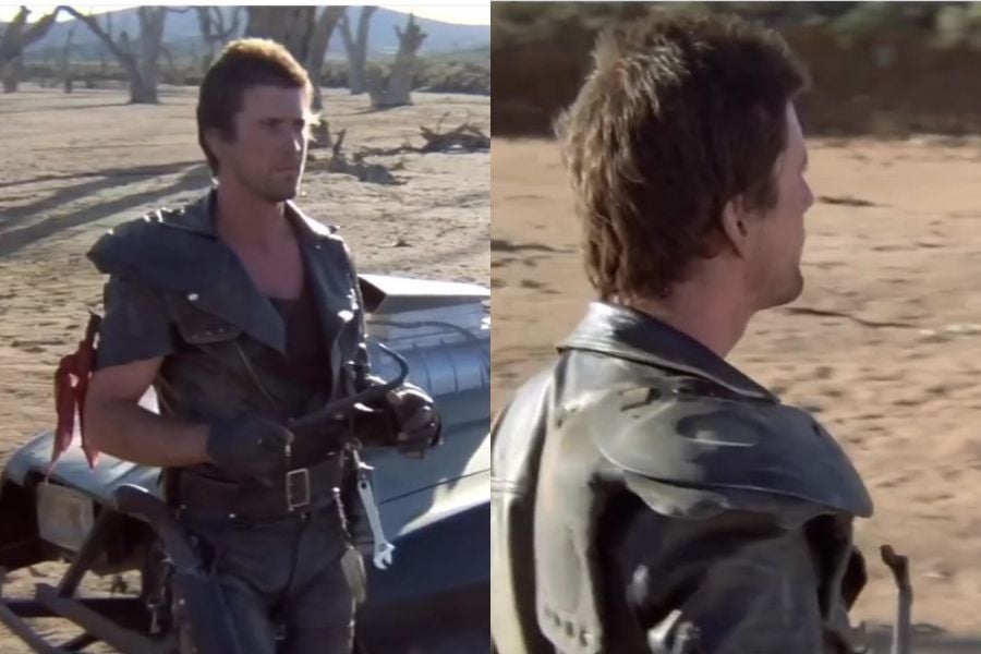 Mad max leather jacket shoulder