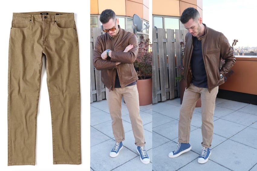 Proof rover pants brown schott jacket
