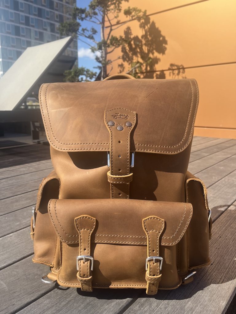 Saddleback leather front pocket backpack