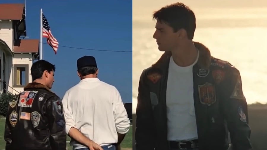 Top gun leather jacket
