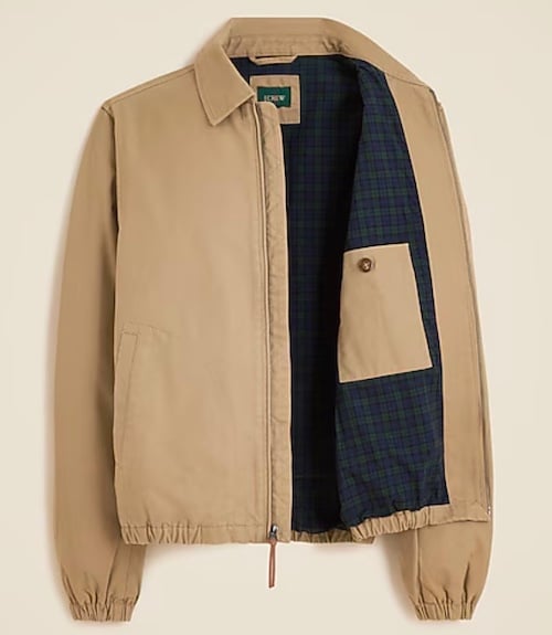 J Crew Cotton Twill Harrington Jacket