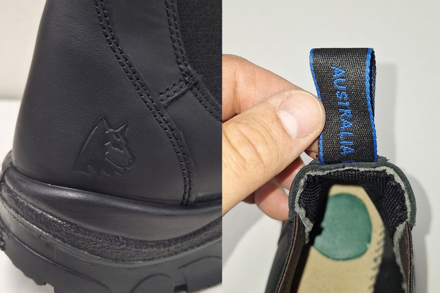 Steel blue hobart scuff heel