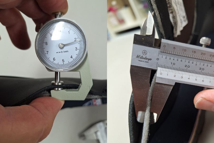 Steel blue hobart scuff leather thickness