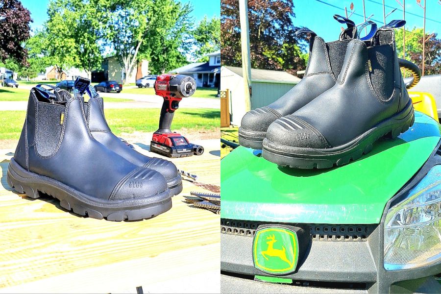 Steel blue hobart scuff testing