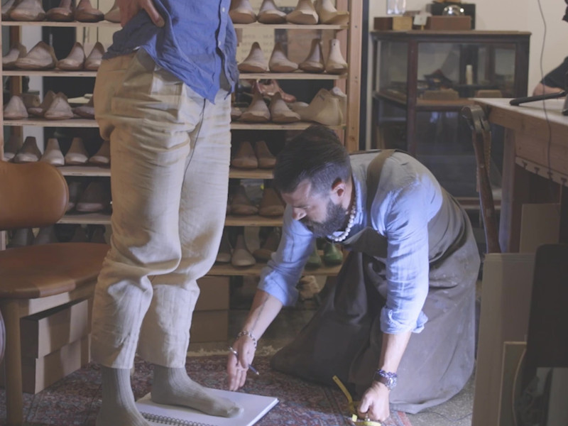 Francis waplinger bespoke shoe fitting