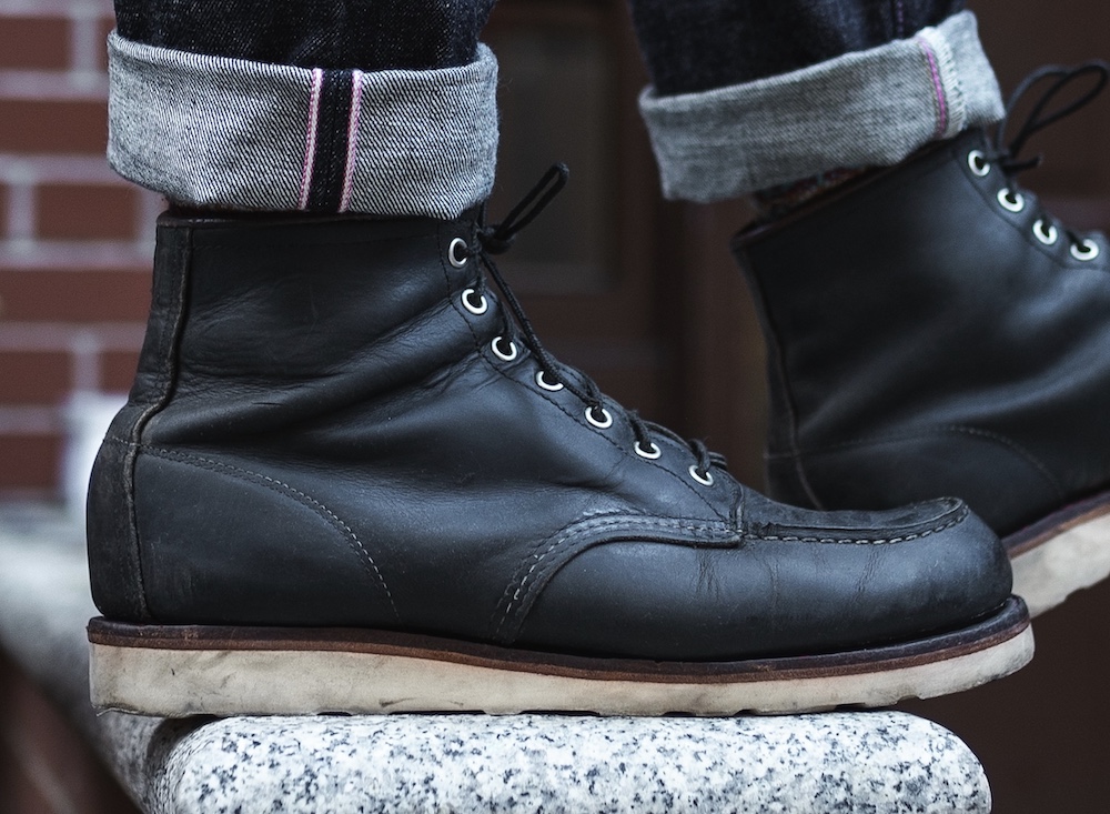 Red wing classic moc boot charcoal