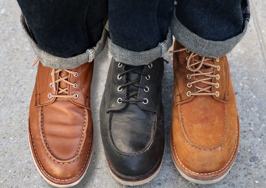 Red wing vs thursday moc toe boots