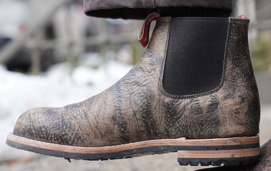 Drews boots chelsea in bison leather