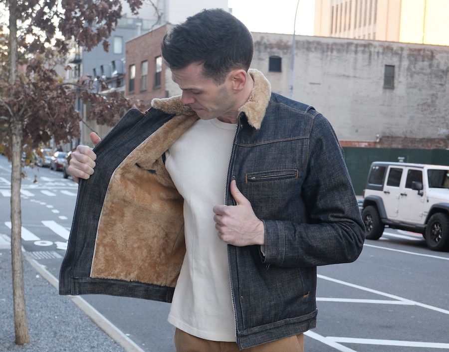 Freenote cloth rj2 shearling lining