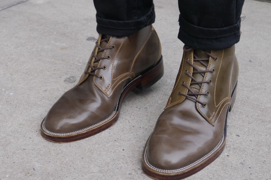 Midas bootmaker spalla green shell front