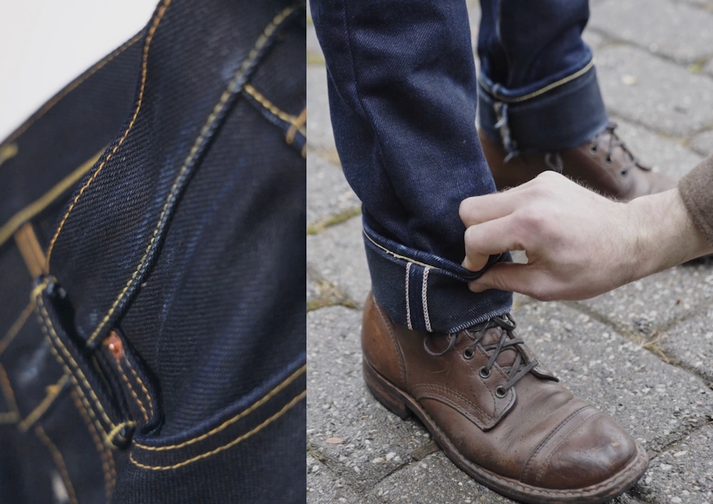 25oz iron heart denim jeans