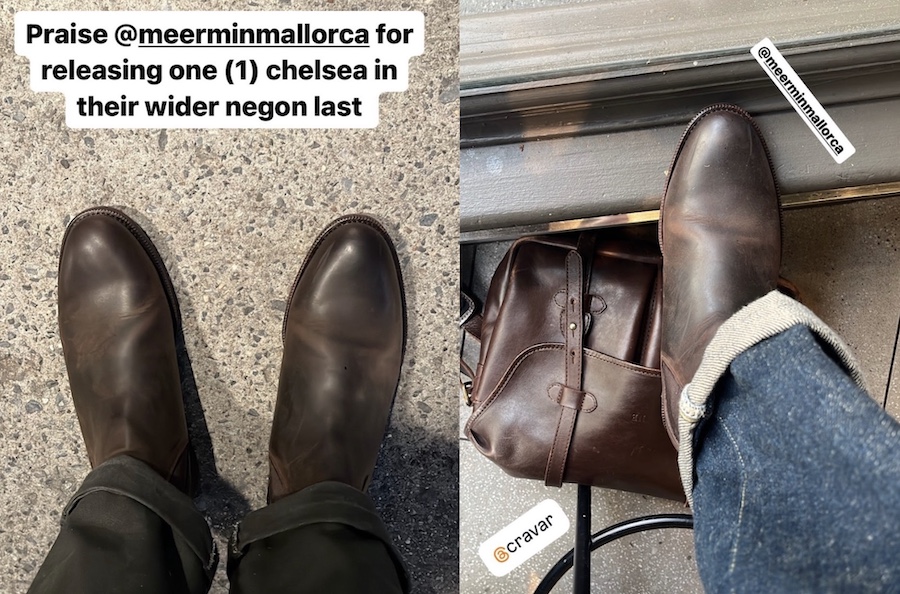 Meermin negon chelsea fit sizing