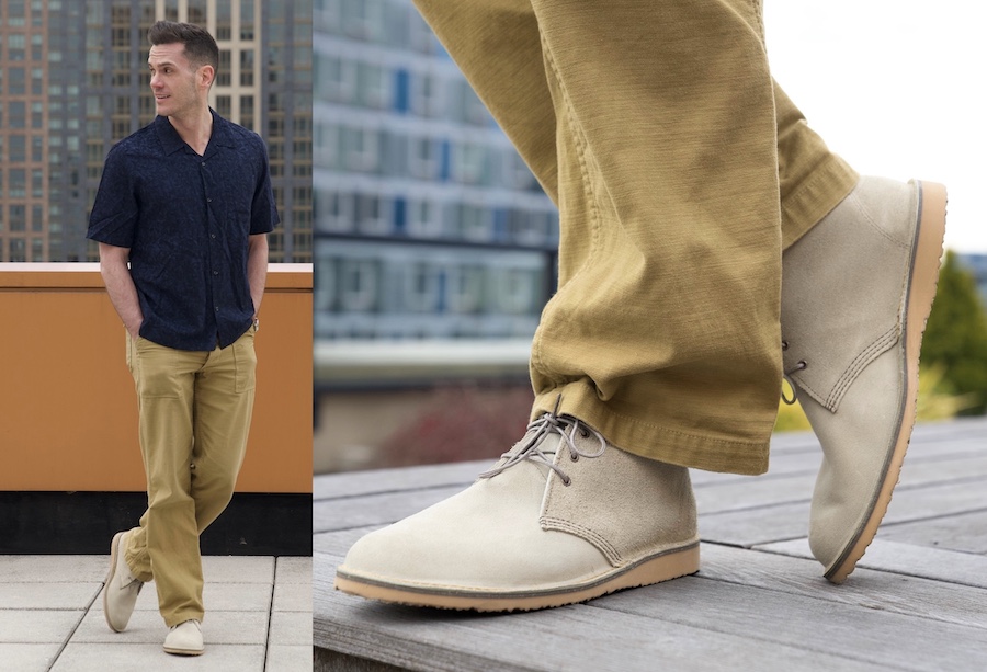 Red wing weekender chukka fatigues camp collar