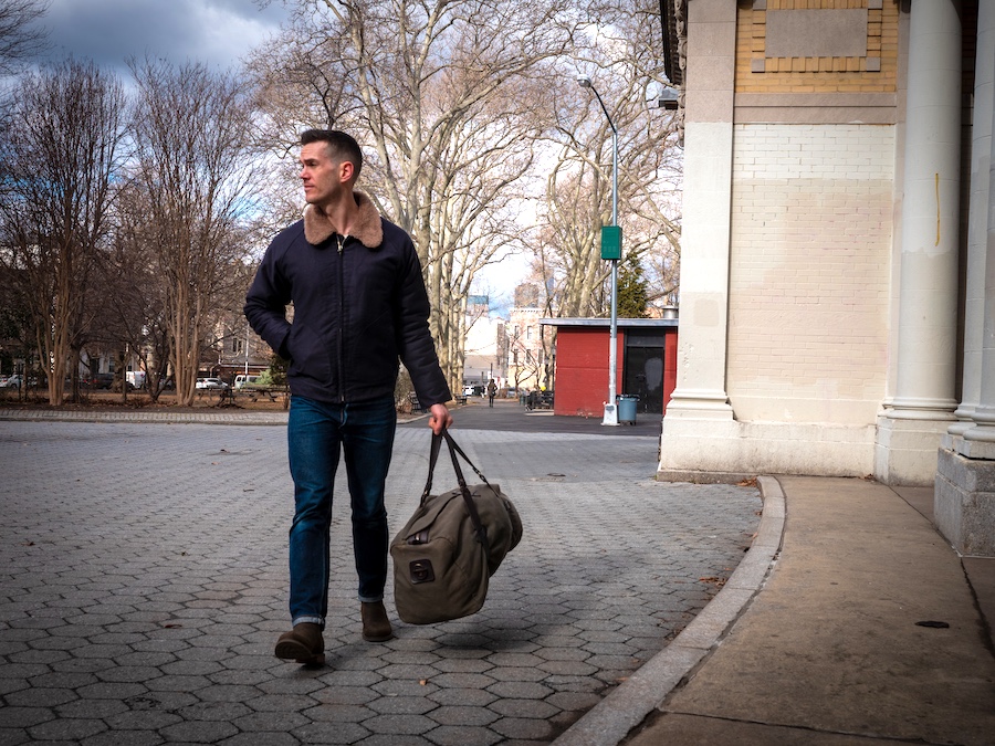 Filson duffle freenote mariner deck jacket