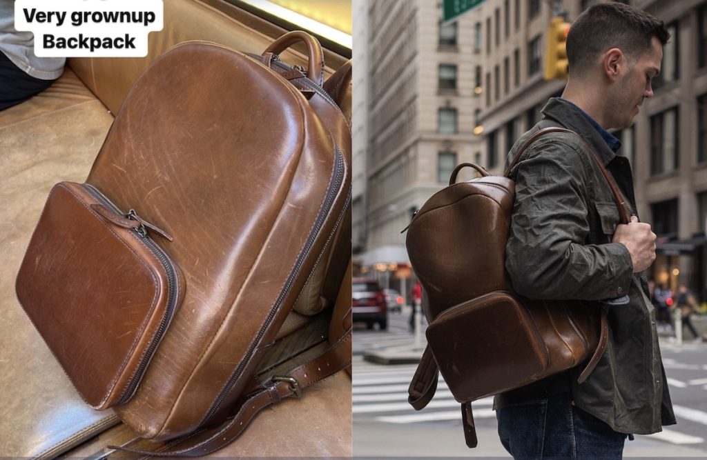 Satchel page leather backpack review