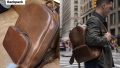 Satchel page leather backpack review