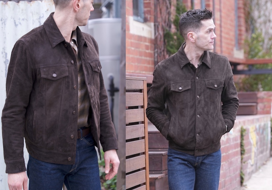 Thursday suede trucker jacket review