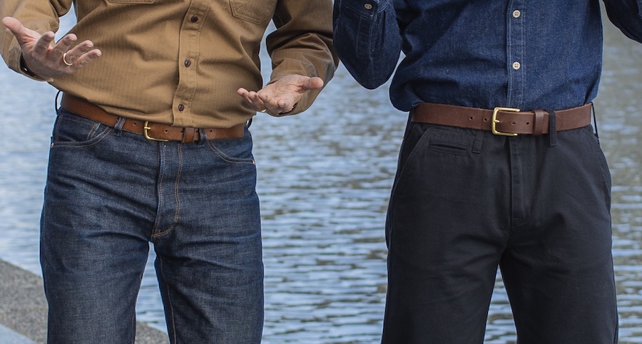 5 pocket design jeans vs chinos