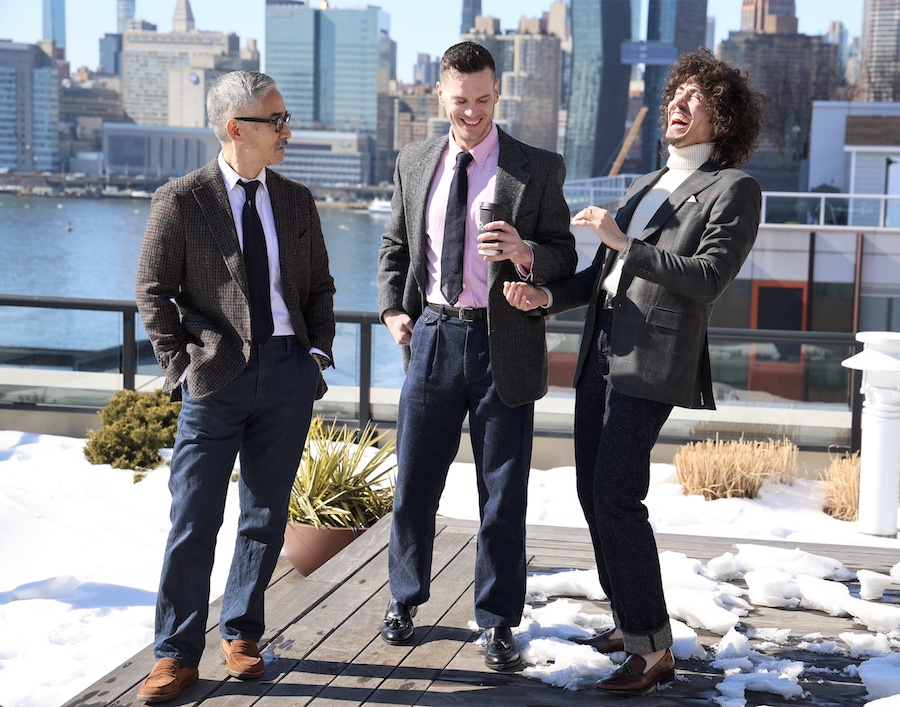 Business casual outfits denim trousers