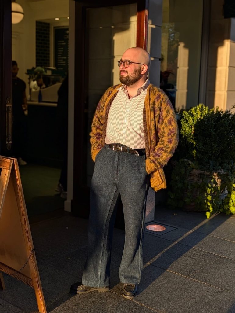 Needles mohair drakes oxford blue blue pants osb loafers