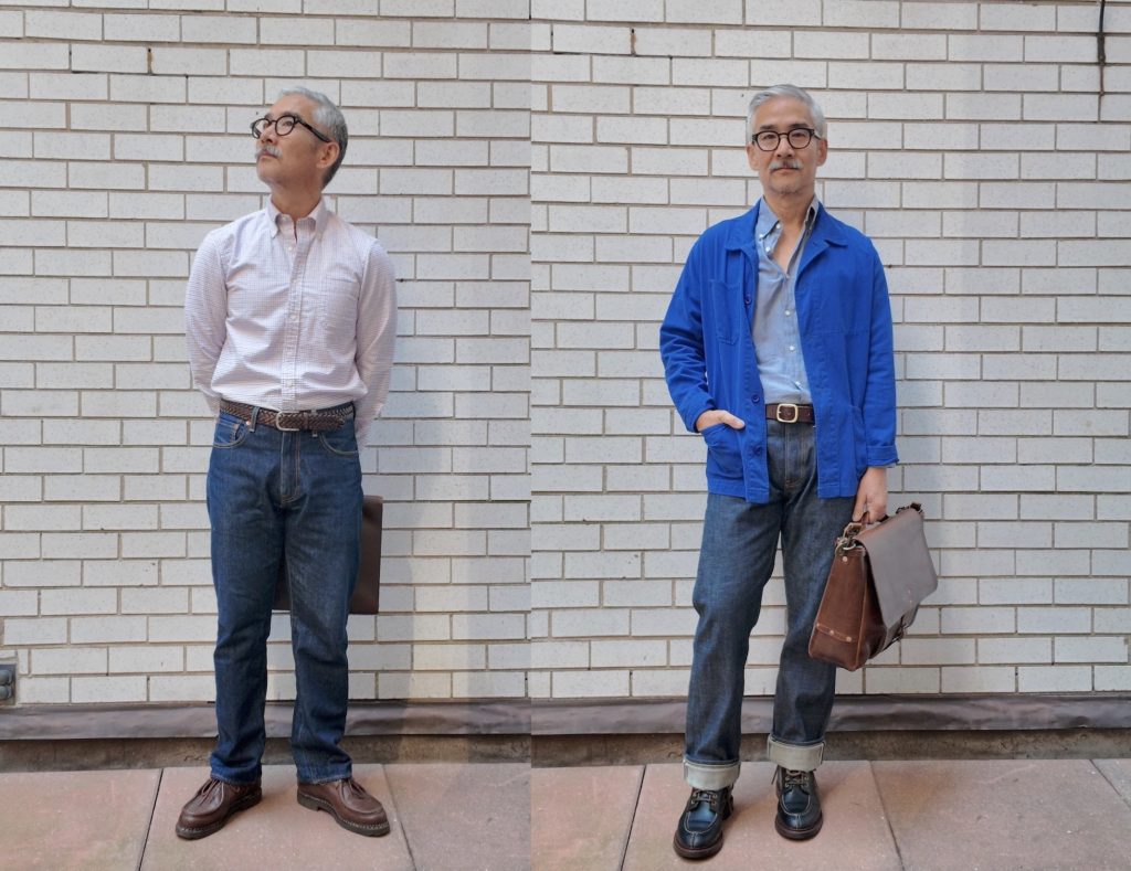 Oxford cloth button down jeans business casual